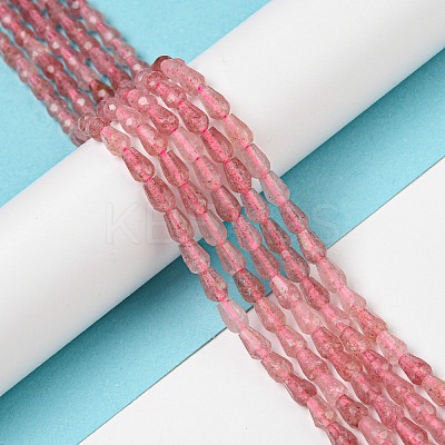 Natural Strawberry Quartz Beads Strands G-C080-B01-01-1