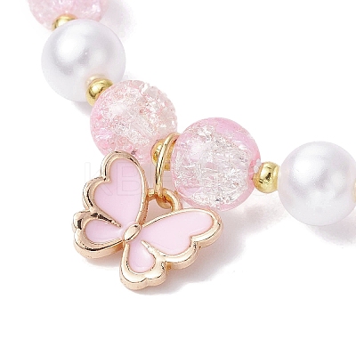 3Pcs 3 Color Glass Beads Stretch Bracelet BJEW-JB09751-02-1