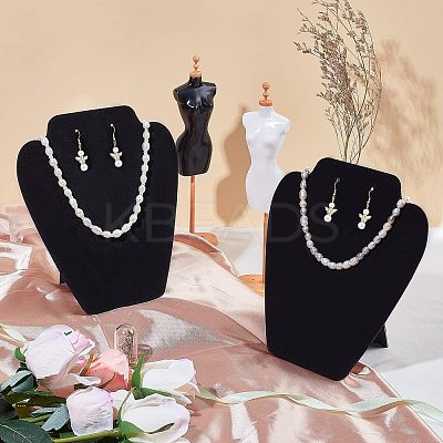 Flocked Cloth with Paperboard Jewelry Display Stands NDIS-FG0001-02-1