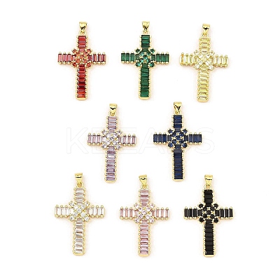 Rack Plating Real 18K Gold Plated Brass Pendants KK-B077-20G-1