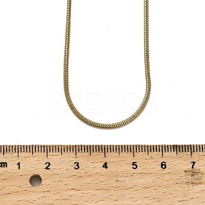 1.5MM 304 Stainless Steel Round Snake Chain Double Layer Necklaces for Women Men NJEW-Q028-02G-1