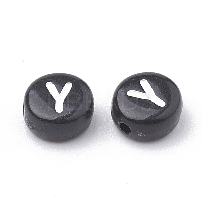 Opaque Acrylic Beads SACR-N002-02Y-1