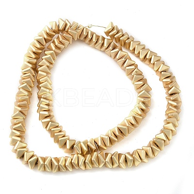 Matte Electroplated Synthetic Non-magnetic Hematite Beads Strands G-L606-F01-01B-1