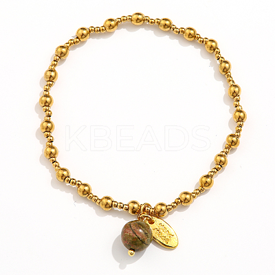 304 Stainless Steel Stretch Bracelets for Women RI5247-4-1