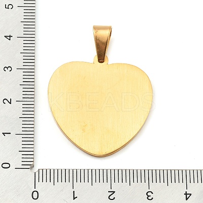 Ion Plating(IP) 304 Stainless Steel Pendants STAS-H182-11B-G-1