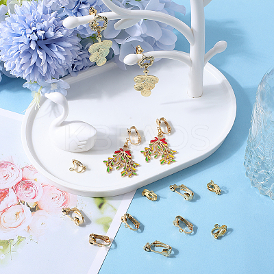 30Pcs 3 Styles 304 Stainless Steel Clip-on Earring Converters Findings STAS-SC0006-80-1