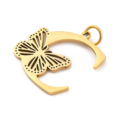 Ion Plating(IP) 201 Stainless Steel Pendants STAS-N103-184G-C-1