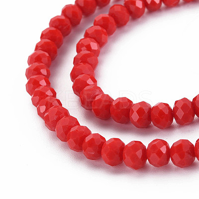 Opaque Solid Color Glass Beads Strands EGLA-A034-P2mm-D22-1