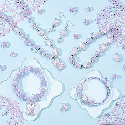 Transparent Acrylic Beads TACR-PH0001-36-1