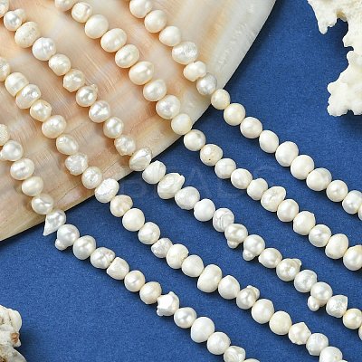 Natural Cultured Freshwater Pearl Beads Strands PEAR-N013-05H-1
