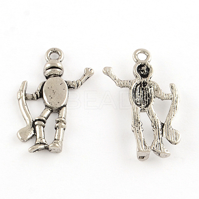 Tibetan Style Alloy Sport Pendants LS-X-TIBEP-S291-23-RS-1