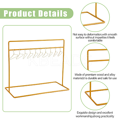 10Pcs Mini Iron Doll Clothes Hangers & 1Pc Doll Clothes Storage Rack DIY-FH0006-65-1