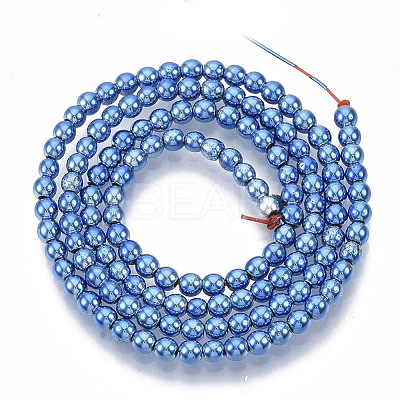 Electroplated Non-magnetic Synthetic Hematite Beads Strands G-S365-015E-1