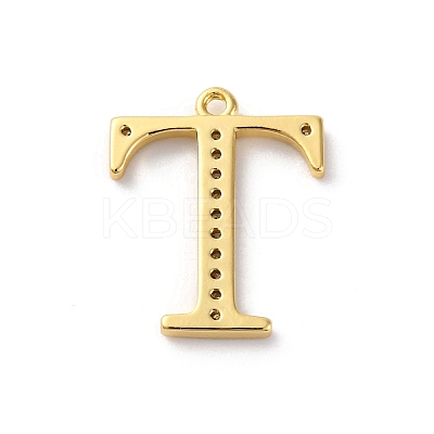 Rack Plating Brass Micro Pave Cubic Zirconia Pendant KK-H449-76G-07-1