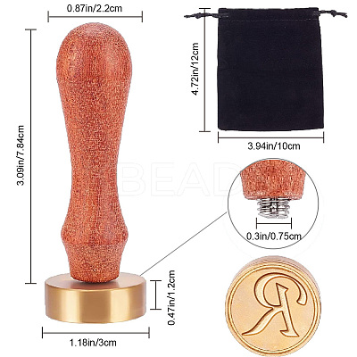 1Pc Golden Tone Brass Stamp Head DIY-CA0006-34R-1