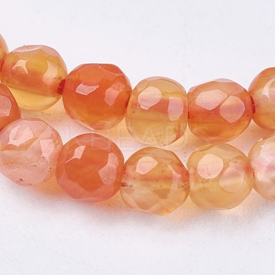 Natural Agate Round Beads Strand G-L084-4mm-M-1