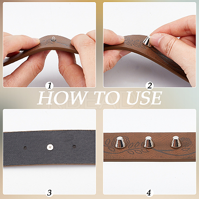 30Pcs Alloy Cone Rivets FIND-GF0008-58P-1