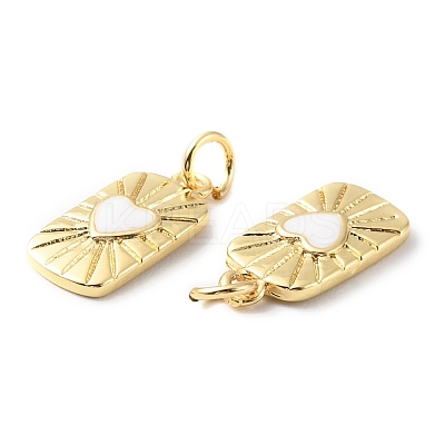 Rack Plating Brass Pendants with Jump Ring KK-F852-20G-1