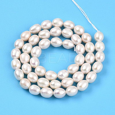 Natural Cultured Freshwater Pearl Beads Strands PEAR-N012-06Z-01-1