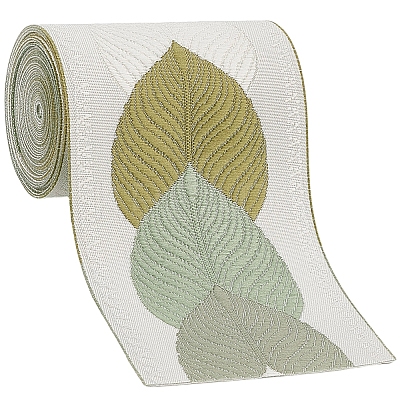 3M Polyester Jacquard Leaf Ribbon for Garment Accessories OCOR-CY0002-12B-1