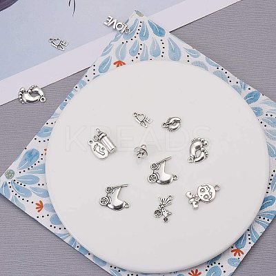 Mixed Tibetan Style Alloy Pendants TIBEP-NB0001-21AS-1