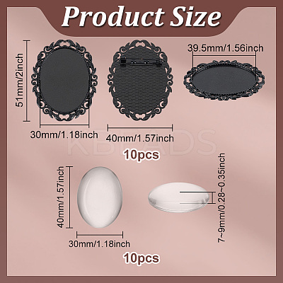DIY Brooch Making Kits DIY-PH0032-29EB-1