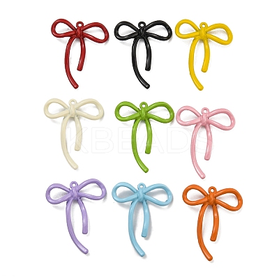 Spray Paint Alloy Pendants PALLOY-F312-31-1