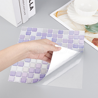 PET Self-Adhesive Mark Crystal Pattern Paper DIY-WH0223-11A-1