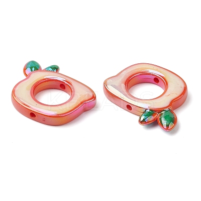 UV Plating Acrylic Enamel Beads PACR-M005-02-1
