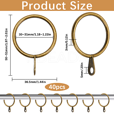 Iron Drape Sliding Eyelet Rings IFIN-SP0001-17A-AB-1