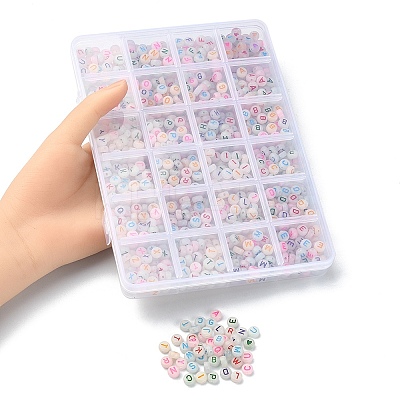 1350Pcs 27 Style Acrylic Beads MACR-YW0002-15-1