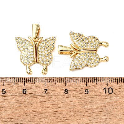 Brass Micro Pave Cubic Zirconia Openable Pendants KK-D012-04G-1