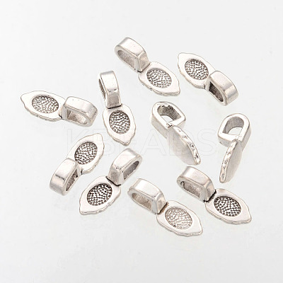 Spade Tibetan Style Pendant Glue-on Bails LS-AB3357Y-1