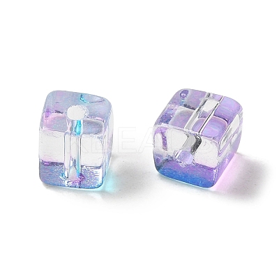 Two Tone Transparent Glass Beads GLAA-NH0001-03F-1