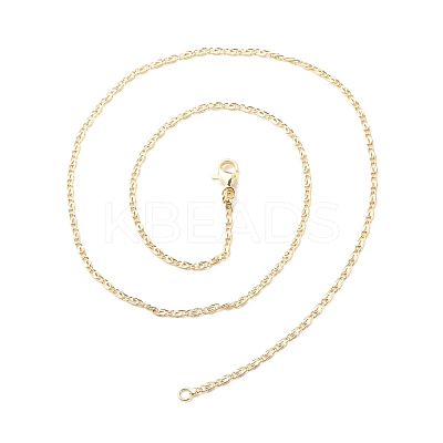 Brass Lumachina Chains Necklace for Women NJEW-P265-34G-1
