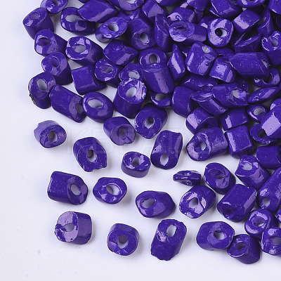 6/0 Baking Paint Glass Seed Beads SEED-S034-A07-1