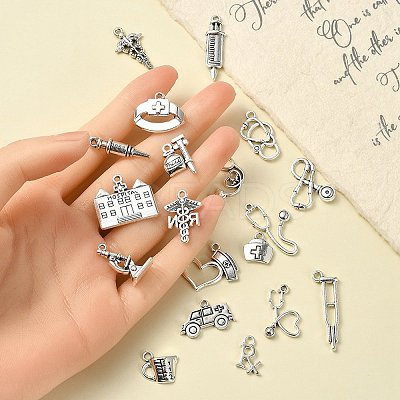 20Pcs 20 Style Tibetan Style Zinc Alloy Pendants TIBEP-YW0001-72-1
