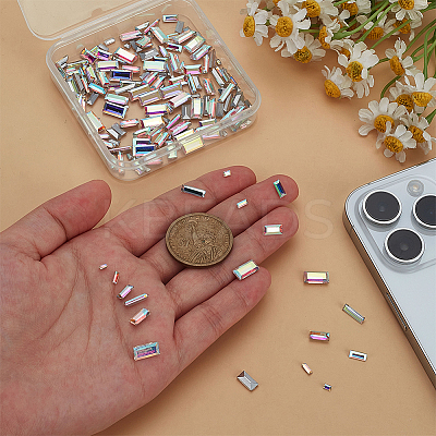 180Pcs 6 Styles Glass Rhinestone Cabochons RGLA-FG0001-26-1