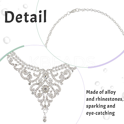 Crystal Rhinestone Wedding Jewelry Set SJEW-GO0001-02-1
