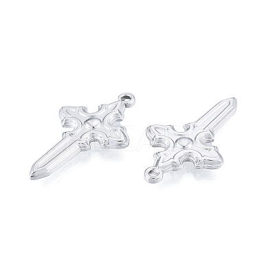 Non-Tarnish 304 Stainless Steel Pendant STAS-B027-27P-1