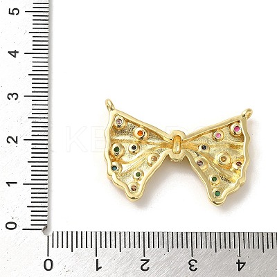 Real 18K Gold Plated Brass Micro Pave Cubic Zirconia Pendants KK-M281-01G-02-1