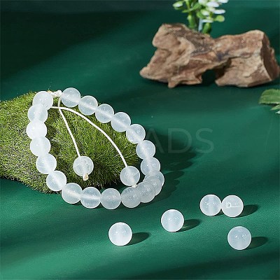 1 Strand Natural Selenite Beads Strands G-CA0001-78C-1