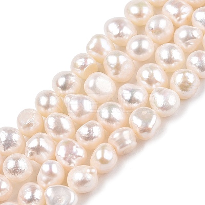 Natural Cultured Freshwater Pearl Beads Strands X-PEAR-N014-06C-1