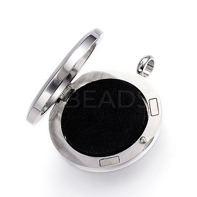 Feng Shui 304 Stainless Steel Diffuser Locket Pendants LS-STAS-D157-12I-1