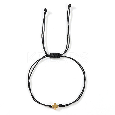 Adjustable Polyester Cord Braided Bracelets EW2287-1-1