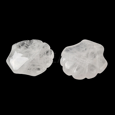Natural Quartz Crystal Carved Healing Shell Figurines G-K353-03K-1