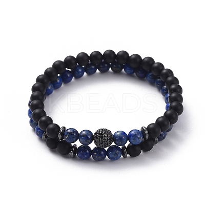 Stretch Bracelet Sets BJEW-JB05028-01-1