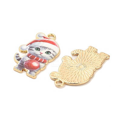 Christmas Alloy Enamel Pendants ENAM-K069-43D-1