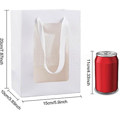 Kraft Paper Bags with Handle AJEW-BC0001-55C-B-1