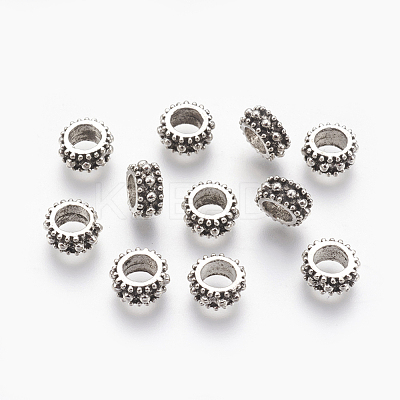 Tibetan Style Alloy European Beads MPDL-7610-AS-NR-1